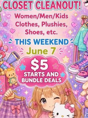 CLOSET CLEANOUT 6-7!